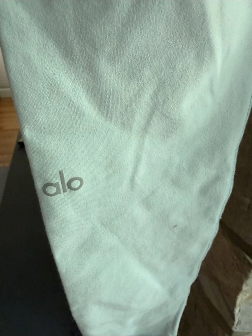 ALO Yoga Airlift Leggings 7/8 Women Sz S high-Waist Chalk Blue